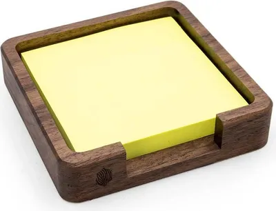 Produktbild von Quadratische Organizer-Notizbox Amerikanischer Nussbaum