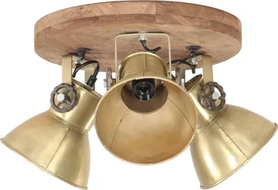 Produktbild von vidaXL Deckenlampe Industriestil 25 W Messing 42x27 cm E27