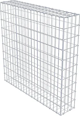 Produktbild von Gabione 100 cm x 100 cm x 20 cm (L x H x T), Maschenweite 5 x 10 cm, Spiralring