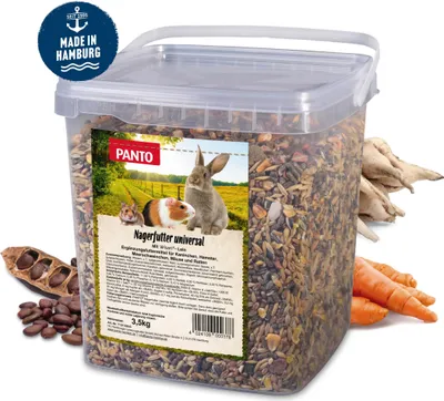 Produktbild von PANTO Nagerfutter Universal 3,5kg - Meerschweinchen, Hamster & Hasen
