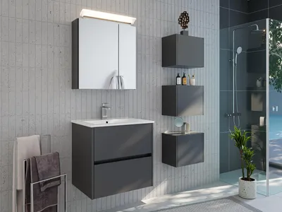 Produktbild von Badmöbelset 5-teilig "Limes 60" Grafit