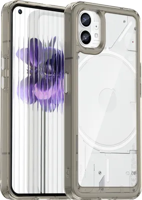 Immagine prodotto di Custodia per Nothing Phone 1 trasparente, protettiva in silicone TPU antiurto Grigio