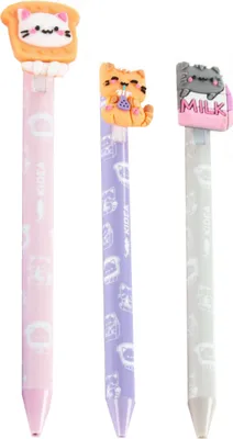 Produktbild von Automatischer Radierbarer Gelstift mit Katzenfigur