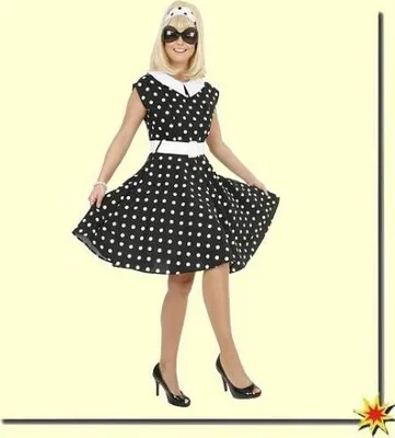 Produktbild von Rock 'n' Roll-Girl schwarz-weiß, Größe:40
