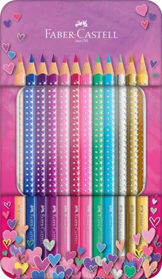 Produktbild von Sparkle Buntstifte Metalletui mit 12 Sparkle Buntstiften, Set