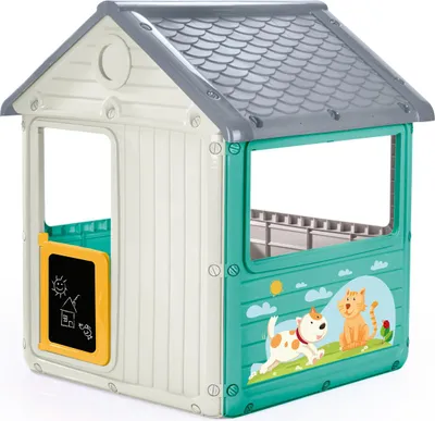 Produktbild von Dolu 2612 Speelhuis Mijn Eerste Speelhuis Wit/Blauw/Geel