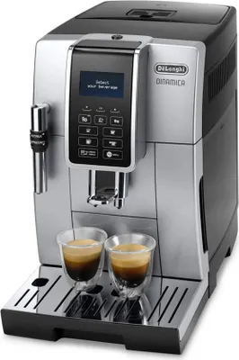 Produktbild von DeLonghi ECAM 350.35.SB Dinamica Kaffeevollautomat Silber-Schwarz