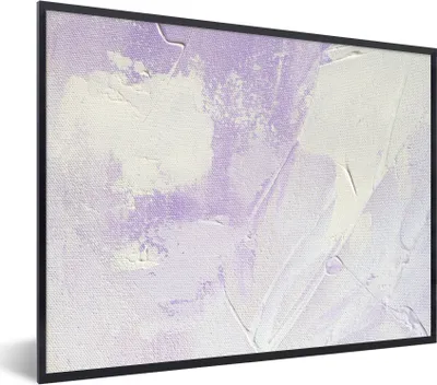 Produktbild von MuchoWow® Gerahmtes Poster Abstrakt - Malerei - Design 80x60 cm - Poster mit Schwarzem Bilderrahmen Wandposter Rahmen Foto Bilder - Schwarzem - Mit Gestell