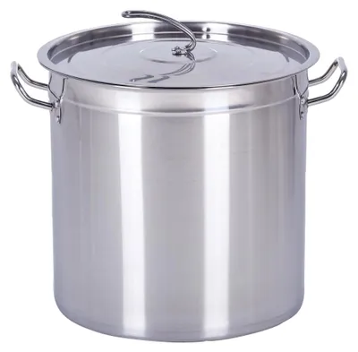 Produktbild von HOOZ Gastronomie Kochtopf Suppentopf - 15 bis 270 Liter Edelstahl Kochtöpfe - geeignet für alle Herdarten & große Küchen - Topfset (20L)