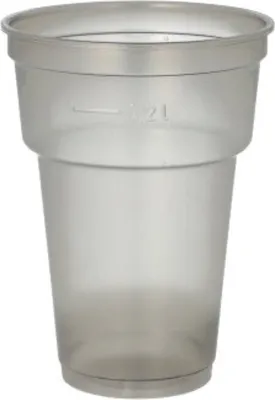 Produktbild von 50 Mehrweg-Trinkbecher PP 0,2 l Ø 7,8 cm · 10,4 cm grau