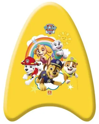 Produktbild von Lively Moments Kickboard ca. 42 cm Surfboard Paw Patrol (gelb) kleines Bodyboard Schwimmbrett Surfboard