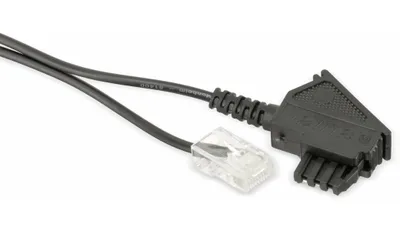 Immagine prodotto di S-IMPULS Cavo di collegamento DSL TAE-F a RJ45 8P2C, nero, 1 m