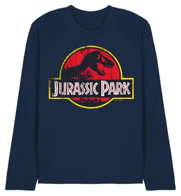 Obrázok produktu pre Jurassic Park – Tričko s dlhým rukávom, uni, pre pánov/dámy, model TV35312 (XL) (tmavomodrá)