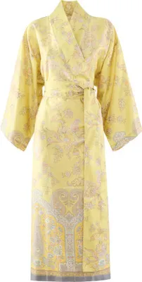 Obrázek produktu pro Bassetti saténové kimono INDIAN ROSES barva Y1 LIMONE velikost S-M