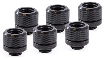 Immagine prodotto di Alphacool 17552, kit di raccordi, ottone, nero, 1/4", 22,2 mm, 2,2 cm