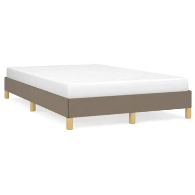 Image de vidaXL Cadre de lit sans matelas Taupe 120x200 cm Tissu
