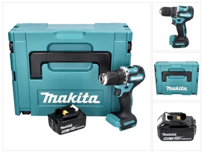 Produktbild von Makita DDF 487 G1J Akku Bohrschrauber 18 V 40 Nm Brushless + 1x Akku 6,0 Ah + Makpac - ohne Ladegerät