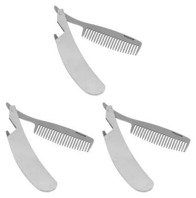 Produktbild von 3-teiliges Faltkamm-Set für Haarstyling und Bartpflege