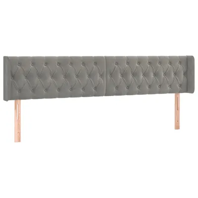 Produktbild von VidaXL 3119170, Hellgrau, Polyester, Holz, 2030 mm, 78 cm, 88 cm, 160 mm