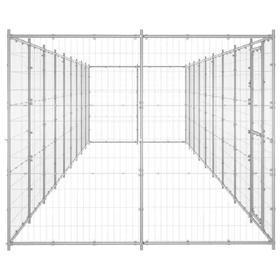 Obrázek produktu pro vidaXL Venkovní bouda pro psy Pozinkovaná ocel 21,78 m²