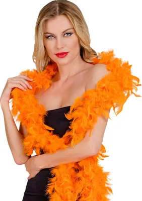 Produktbild von Federboa Deluxe 80g orange