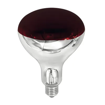 Image de Réflecteur infrarouge en verre trempé BR125 150W E27 Rouge Dimmable 60