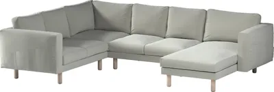 Produktbild von Dekoria Bezug für Norsborg 5-Sitzer Ecksofa mit Recamiere, mintgrün, Norsborg Bezug für 5-Sitzer Ecksofa mit Recamiere
