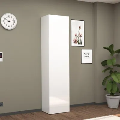 Produktbild von Dory Schuhschrank weiß glänzend mit 1 Tür 45x35x191 cm
