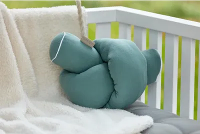 Produktbild von KraftKids Bettrolle Musselin nilblau Rollenlänge 140 cm
