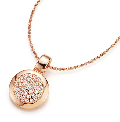 Produktbild von Karat 99004097430 Halskette mit Anhänger Silber Rosé Vergoldet Zirkonia