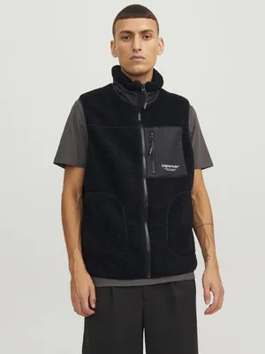 Produktbild von Jack & Jones Erbro Teddy Weste Schwarz M Mann Schwarz M