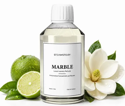 Produktbild von Steamstory Wäscheparfüm Marble - Luxus Duft mit Limette, Apfelblüte und Zedernholz - 250 ml