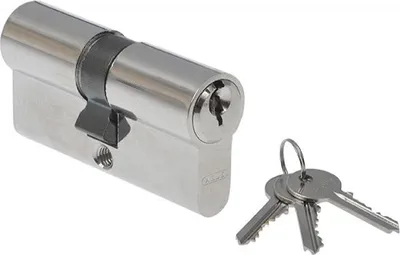 Zdjęcie produktu dla Wkładka bębenkowa ABUS E45N 35/45 Nikiel KA01 z kluczem (3 klucze)