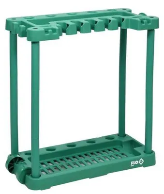 FLO Gartenwerkzeugständer 84 cm mit Rollen und Stauraum