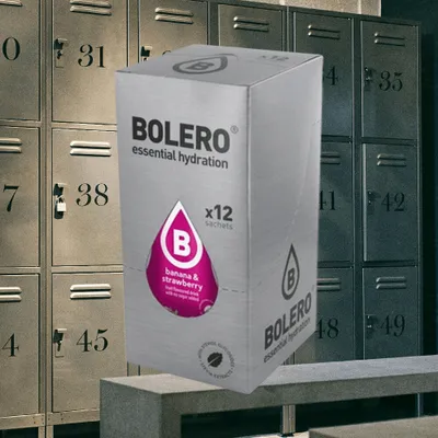 Produktbild von Bolero Classic (12x9g) Banana & Strawberry - Intra- & Post-Workout - Intra-Workout