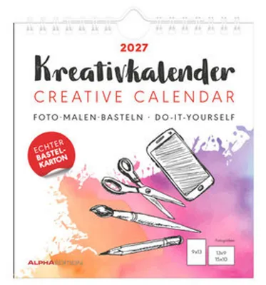 Produktbild von Kreativkalender S weiß 2027