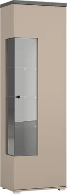 Produktbild von Vitrine 180 cm hoch in beige, SELCE-83