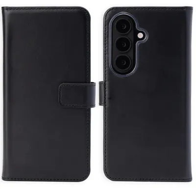 Imagen del producto de Funda de Cuero Auténtico tipo Libro para Samsung Galaxy S26 -