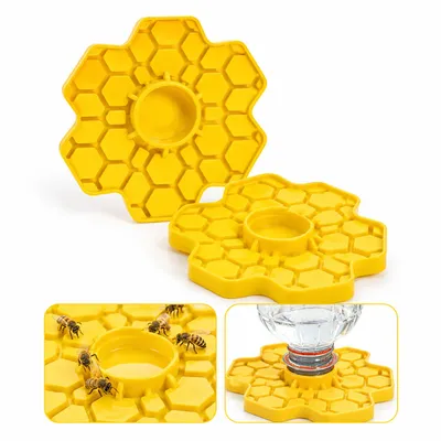 Produktbild von Bienen Tränke 2er Set für Garten & Balkon, Insekten Tränke aus Silikon, BPA-frei, UV-beständig, sicher für Bienen Hummeln Schmetterlinge