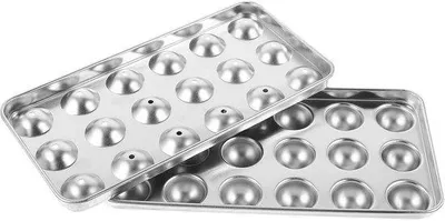 Image de VHV - Moule à glaçons en forme de boule - avec couvercle - pour whisky, cocktails, café et boissons
