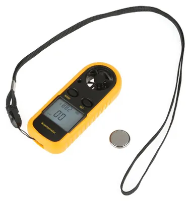 Obrázek produktu pro Digitální přenosný anemometr, měřič rychlosti větru a teploměr pro měření teploty plachty, -10 °C 45 °C / 14 °F 113 °F