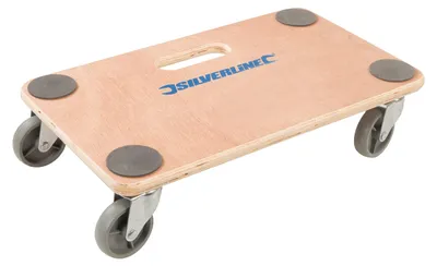 Produktbild von Rolluntersetzer Silverline 150kg, 300mm x 500mm, Möbelroller, Transporthilfe