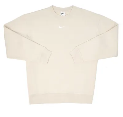 Image de Nike Essentials, sweat oversize en polaire, modèle DJ6676-126, couleur beige, taille 2X