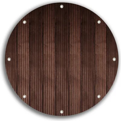 Produktbild von Wallario rundes Outdoor-Poster für Garten oder Balkon, Motiv Holzmuster - Oberfläche mit Holzmaserung VII, 30 cm Durchmesser