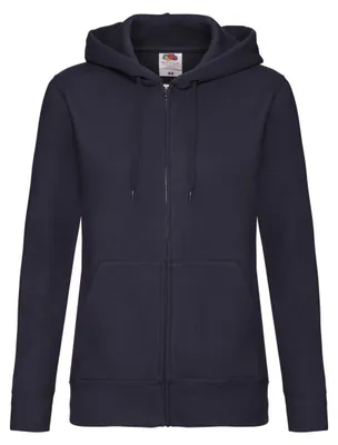 Produktbild von Fruit of the Loom - "Premium" Sweatjacke mit Kapuze für Damen FK2294 (S) (Marineblau)