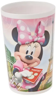 Minnie Trinkglas für Kinder, PP, rosa, 220 ml, 10 cm