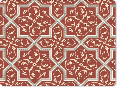 Produktbild von MuchoWow® Mauspad Mousepad Muster - Rot - Sterne 23x19 cm - Mousepads - Maus Mat - Pad - Mausunterlage - Schreibtischunterlage - Mauspad