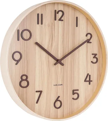 Produktbild von Karlsson - Wanduhr Pure - Helles Lindenholz - Ø60cm