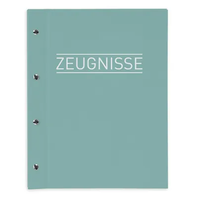 Produktbild von itenga Zeugnismappe A4 mit Schraubverschluss pastell mint grün