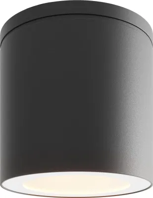 Produktbild von Ledvion - LED Aufbauspots, Dimmbar, 3W, 2700K, IP54, Schwarz & Rund, Deckenleuchte
